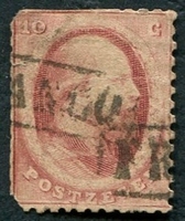 N°0005-1864-PAYS BAS-GUILLAUME 3-10C-ROSE CARMIME