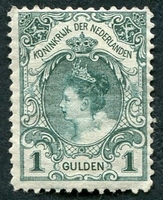 N°0061-1898-PAYS BAS-WILHELMINE-1G-VERT