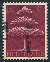 N°0396-1943-PAYS BAS-SYMBOLE-ARBRE-1C1/2-LIE DE VIN