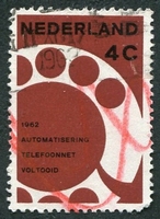 N°0752-1962-PAYS BAS-AUTOMATISATION TEL-CADRAN-4C