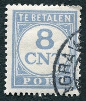 N°077-1935-PAYS BAS-8CNT-OUTREMER PALE