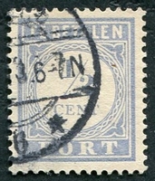 N°044-1912-PAYS BAS-1/2C-BLEU-GRIS