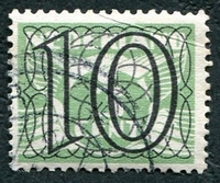 N°0350-1940-PAYS BAS-10C S 3C-VERT CLAIR