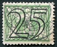 N°0355-1940-PAYS BAS-25C S 3C-VERT CLAIR