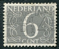 N°0611A-1953-PAYS BAS-6C-GRIS