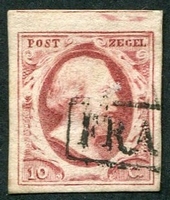 N°0002-1852-PAYS BAS-GUILLAUME 3-10C-ROSE CARMINE