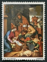 N°0499-1967-GB-NOEL-TABLEAU-ADORATION DES BERGERS-3P