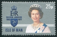 N°0087-1976-MAN-25E ANNIV TRONE ELIZABETH II-25P