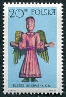 N°1821-1969-POLOGNE-SCULPTURE-ANGE-19E SIECLE-20GR