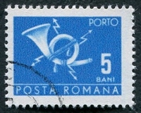 N°128-1967-ROUMANIE-COR-5B-BLEU