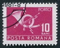 N°129-1967-ROUMANIE-COR-10B-ROSE