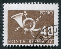 N°131-1967-ROUMANIE-COR-40B-BRUN