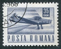 N°2348-1967-ROUMANIE-TRANSPORTS-AVION LEGER-35B