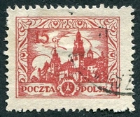 N°0315-1925-POLOGNE-CHATEAU DE LA WAWEL-CRACOVIE-15G-ROSE