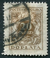 N°071-1924-POLOGNE-20G-BRUN