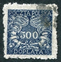 N°031-1919-POLOGNE-500H-BLEU