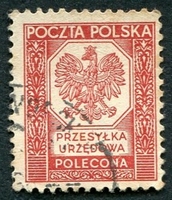 N°020-1935-POLOGNE-AIGLE-55G-ROUGE