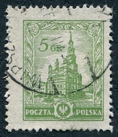 N°0313-1925-POLOGNE-HOTEL DE VILLE-POZNAN-5G-VERT OLIVE