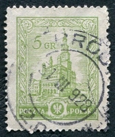 N°0313-1925-POLOGNE-HOTEL DE VILLE-POZNAN-5G-VERT OLIVE