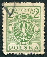 N°0219-1921-POLOGNE-AIGLE-2M-VERT