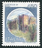 N°1450-1980-ITALIE-CHATEAUX-BOSA-NUORO-450L