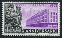 N°0699-1955-ITALIE-10E ANNIV DE LA F.A.O.-60L