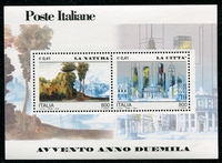 N°25-2000-ITALIE-LA NATURE / LA VILLE-800L X 2