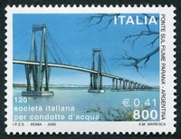 N°2438-2000-ITALIE- PONT SUR LE FLEUVE PARANA-ARGENTINE-800L