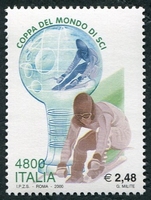 N°2409-2000-ITALIE-SPORT-COUPE DU MONDE DE SKI-4800L