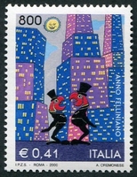 N°2452-2000-ITALIE-ANNEE FELLINIENNE-GINGER ET FRED-800L