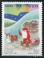 N°2391-1999-ITALIE-NOEL-PERE NOEL ET TRAINEAU-800L