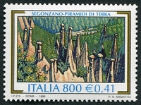 N°2360-1999-ITALIE-SITES-SEGONZANO-CHEMINEES DE FEES-800L