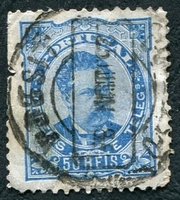 N°0061B-1882-PORT-LOUIS 1ER-50R-BLEU