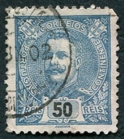 N°0132-1895-PORT-CHARLES 1ER-50R-BLEU