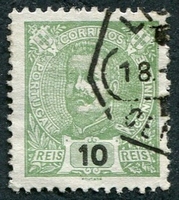 N°0126-1895-PORT-CHARLES 1ER-10R-VERT JAUNE