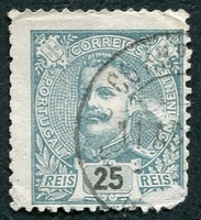 N°0130-1895-PORT-CHARLES 1ER-25R-VERT BLEU