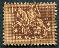 N°0779-1953-PORT-SCEAU DU ROI DENIS-1E-BRUN ROUGE S/BRUN 