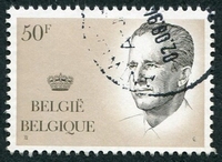 N°2126-1984-BELGIQUE-ROI BAUDOIN 1ER-50F-BRUN