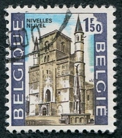 N°1541-1970-BELGIQUE-CATHEDRALE DE NIVELLES-1F50