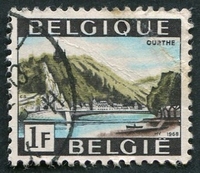 N°1481-1968-BELGIQUE-VALLEE DE L'OURTHE-1F