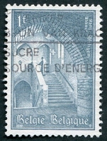 N°1334-1965-BELGIQUE-INTERIEUR ABBAYE D'AFFLIGEM-1F
