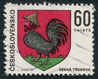 N°1842-1971-TCHECOS-ARMOIRIES DE CESKA TREBOVA-60H