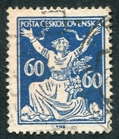 N°0169-1920-TCHECOS-LA REPUBLIQUE LIBEREE-60H-BLEU