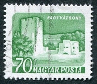 N°1339-1960-HONGRIE-CHATEAUX-NAGYVAZSONY-70FI