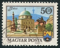 N°2413-1974-HONGRIE-VILLE DE PECS-50FO