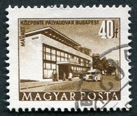 N°1007-1951-HONGRIE-GARE DE BUDAPEST-40FI