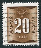 N°0190-1952-HONGRIE-20FI-BRUN CHOCOLAT