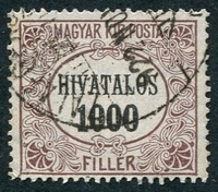 N°08-1921-HONGRIE-1000FI-BRUN LILAS
