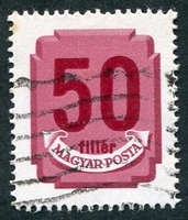 N°0178-1946-HONGRIE-50FI-ROSE LILAS