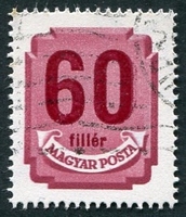 N°0179-1946-HONGRIE-60FI-ROSE LILAS